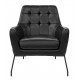 Brayden Accent Black Faux Leather Chair